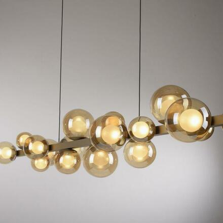 PAUL NEUHAUS LED závěsné svítidlo PURE E-Popup elektrické 2700-5000K bronz / amber / satin 2557-97
