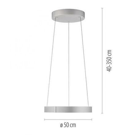 PAUL NEUHAUS LED závěsné svítidlo PURE E-Clipse hliník elektrické 2700-5000K PN 2560-95