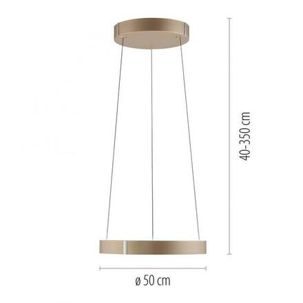 PAUL NEUHAUS LED závěsné svítidlo PURE E-Clipse elektrické 2700-5000K bronz 2560-97