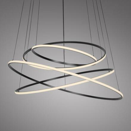 PAUL NEUHAUS LED závěsné svítidlo PURE E-Flying Rings elektrické 2700-5000K šedá mystic 2566-15