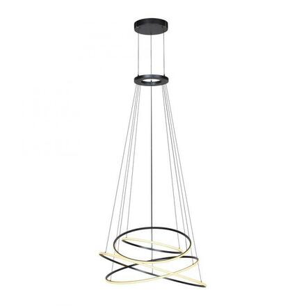 PAUL NEUHAUS LED závěsné svítidlo PURE E-Flying Rings elektrické 2700-5000K šedá mystic 2566-15