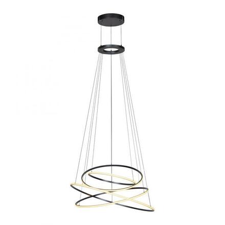PAUL NEUHAUS LED závěsné svítidlo PURE E-Flying Rings elektrické 2700-5000K šedá mystic 2566-15