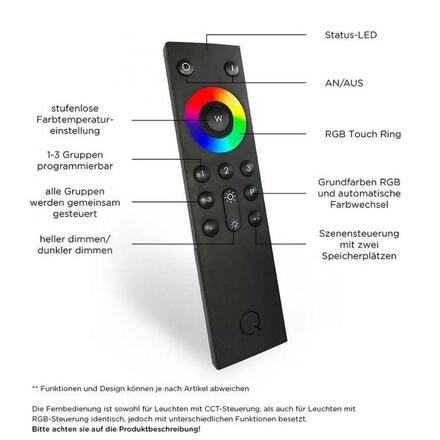 PAUL NEUHAUS, Q-ARIAN, LED závěsné svítidlo, CCT, Smart Home ZigBee 2700-5000K 2569-13