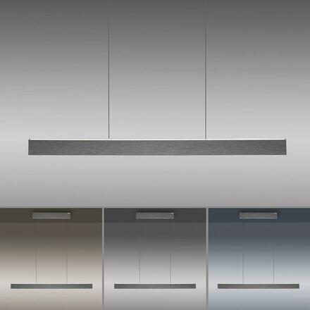 PAUL NEUHAUS LED závěsné svítidlo PURE-E-MOTION šedá elektricky nastavitelná výška 2700-5000K PN 2570-15