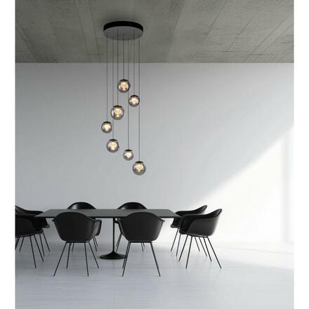 PAUL NEUHAUS PURE Popup, LED závěsné svítidlo, mystická šedá, 2200-5000K
