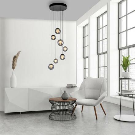 PAUL NEUHAUS PURE Popup, LED závěsné svítidlo, mystická šedá, 2200-5000K