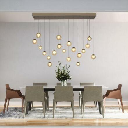 PAUL NEUHAUS PURE Popup, LED závěsné svítidlo bronzová 2200-5000K