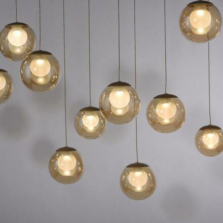 PAUL NEUHAUS PURE Popup, LED závěsné svítidlo bronzová 2200-5000K