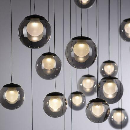 PAUL NEUHAUS PURE Popup, LED závěsné svítidlo, mystická šedá, 2200-5000K