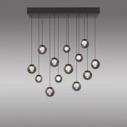 PAUL NEUHAUS PURE Popup, LED závěsné svítidlo, mystická šedá, 2200-5000K