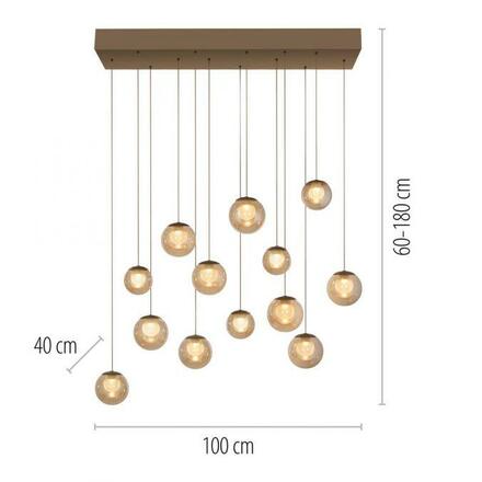 PAUL NEUHAUS PURE Popup,LED závěsné svítidlo bronzová 2200-5000K