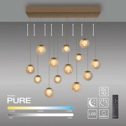 PAUL NEUHAUS PURE Popup,LED závěsné svítidlo bronzová 2200-5000K