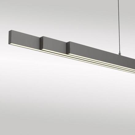 PAUL NEUHAUS LED závěsné svítidlo s Comfort Lift, antracit, nastavitelná výška, roztahovací 2700-5000K
