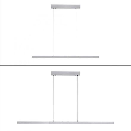 PAUL NEUHAUS LED závěsné svítidlo s Comfort Lift, hliník, nastavitelná výška, roztahovací 2700-5000K