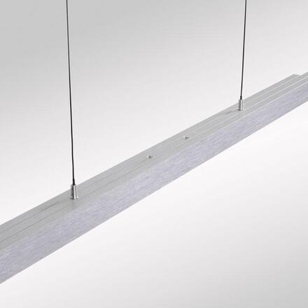 PAUL NEUHAUS LED závěsné svítidlo s Comfort Lift, hliník, nastavitelná výška, roztahovací 2700-5000K