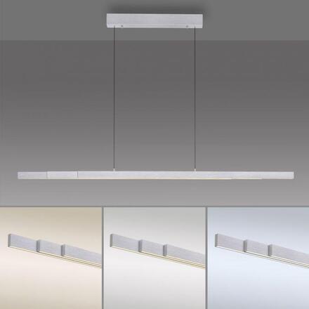 PAUL NEUHAUS LED závěsné svítidlo s Comfort Lift, hliník, nastavitelná výška, roztahovací 2700-5000K