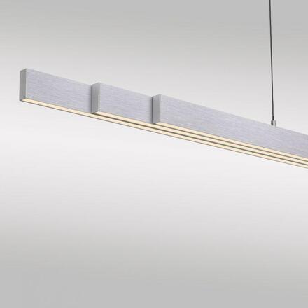 PAUL NEUHAUS LED závěsné svítidlo s Comfort Lift, hliník, nastavitelná výška, roztahovací 2700-5000K