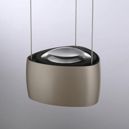 PAUL NEUHAUS LED závěsné svítidlo Q-STRETTO, bronzová, stmívatelné, dálkový ovladač ZigBee 2200-5000K