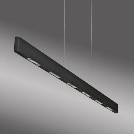 PAUL NEUHAUS LED závěsné svítidlo Q-STRETTO, černá, ZigBee 2700-5000K