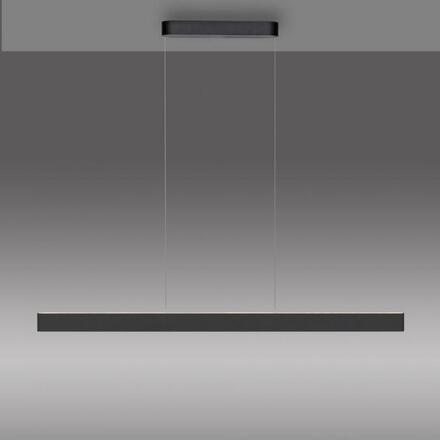 PAUL NEUHAUS LED závěsné svítidlo Q-STRETTO, černá, ZigBee 2700-5000K