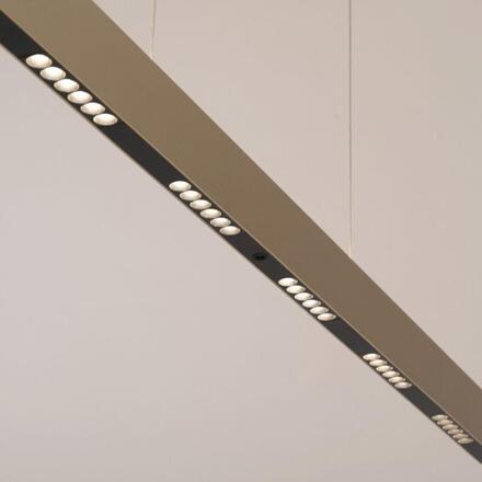 PAUL NEUHAUS LED závěsné svítidlo Q-STRETTO, bronzová, ZigBee 2700-5000K