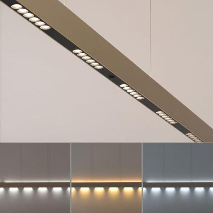 PAUL NEUHAUS LED závěsné svítidlo Q-STRETTO, bronzová, ZigBee 2700-5000K