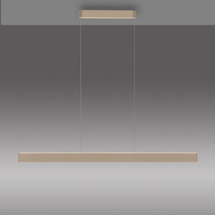 PAUL NEUHAUS LED závěsné svítidlo Q-STRETTO, bronzová, ZigBee 2700-5000K