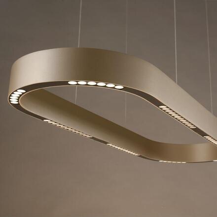 PAUL NEUHAUS LED závěsné svítidlo Q-STRETTO, bronz ZigBee 2700-5000K