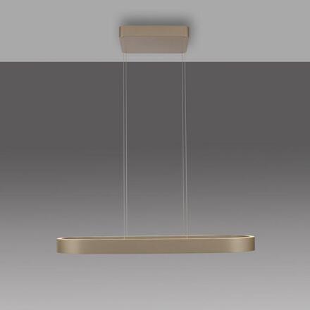 PAUL NEUHAUS LED závěsné svítidlo Q-STRETTO, bronz ZigBee 2700-5000K