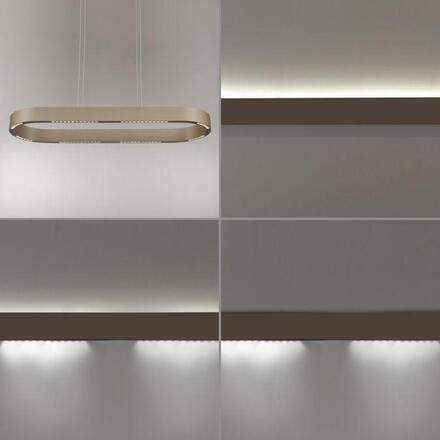 PAUL NEUHAUS LED závěsné svítidlo Q-STRETTO, bronz ZigBee 2700-5000K