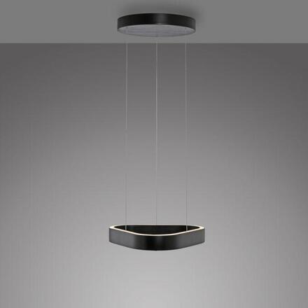 PAUL NEUHAUS LED závěsné svítidlo Q-STRETTO, černá, ZigBee 2200-5000K
