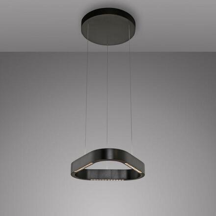 PAUL NEUHAUS LED závěsné svítidlo Q-STRETTO, černá, ZigBee 2200-5000K