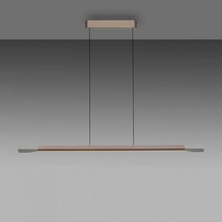 PAUL NEUHAUS LED závěsné svítidlo HOOP kávová stmívatelné nastavitelná výška Comfort Lift SimplyDim 3000K PN 2732-36