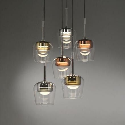 PAUL NEUHAUS LED závěsné svítidlo Q-KON 6-ramenné vícebarevné Smart Home ZigBee 2700-5000K PN 2744-70