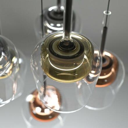 PAUL NEUHAUS LED závěsné svítidlo Q-KON 6-ramenné vícebarevné Smart Home ZigBee 2700-5000K PN 2744-70