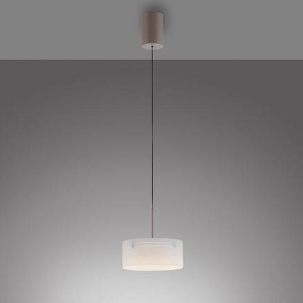 PAUL NEUHAUS LED závěsné svítidlo MARIKA, písková, nastavitelná výška 3000K