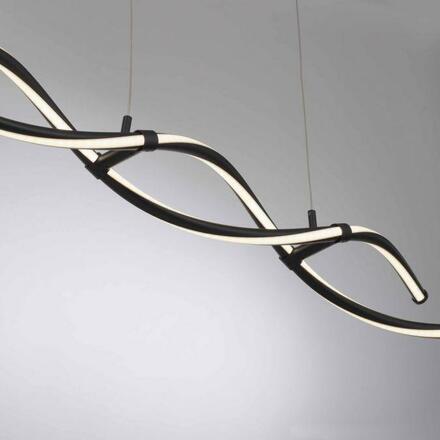 PAUL NEUHAUS LED závěsné svítidlo černé stmívatelné dálkovým ovladačem paměťová funkce CCT 2700-5000K PN 2998-18