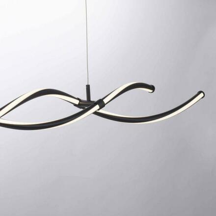 PAUL NEUHAUS LED závěsné svítidlo černé stmívatelné dálkovým ovladačem paměťová funkce CCT 2700-5000K PN 2998-18