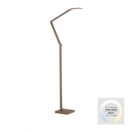 PAUL NEUHAUS LED stojací svítidlo SAMSKY, bronzová, stmívatelné, nastavitelná výška, CCT nastavení teploty barvy 2700-5000K