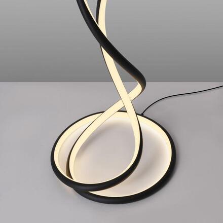 PAUL NEUHAUS LED stojací svítidlo moderní design, TWIST, černá, 2700K