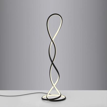 PAUL NEUHAUS LED stojací svítidlo moderní design, TWIST, černá, 2700K