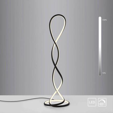 PAUL NEUHAUS LED stojací svítidlo moderní design, TWIST, černá, 2700K