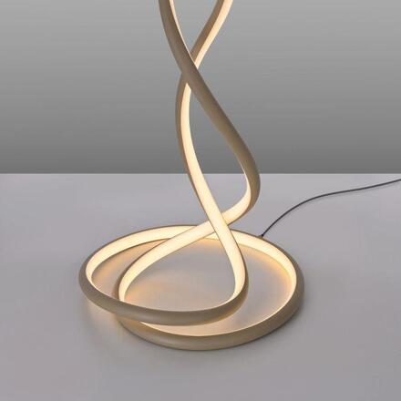 PAUL NEUHAUS LED stojací svítidlo TWIST moderní design, písková barva 2700K