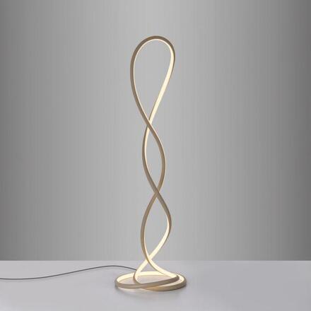 PAUL NEUHAUS LED stojací svítidlo TWIST moderní design, písková barva 2700K