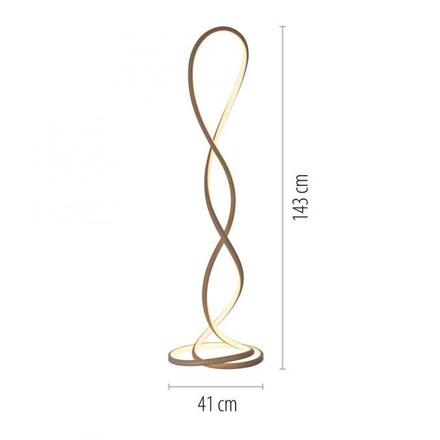 PAUL NEUHAUS LED stojací svítidlo TWIST moderní design, písková barva 2700K