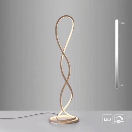 PAUL NEUHAUS LED stojací svítidlo TWIST moderní design, písková barva 2700K
