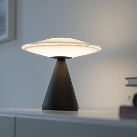 PAUL NEUHAUS LED stolní lampa ELIPSA, černá, dotykový stmívač, paměťová funkce 3000K