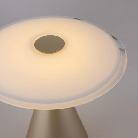 PAUL NEUHAUS LED stolní lampa ELIPSA, bronzová, dotykový stmívač, paměťová funkce 3000K