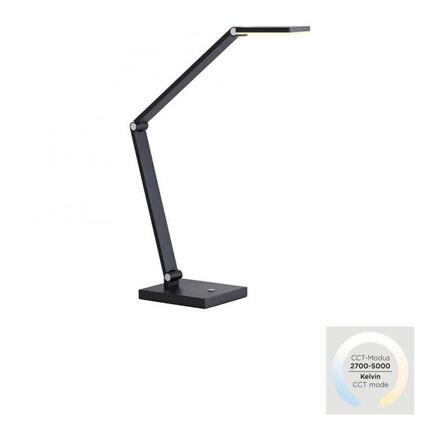 PAUL NEUHAUS LED stolní lampa SAMSKY, šedá, stmívatelné, nastavitelná výška, paměťová funkce 2700-5000K