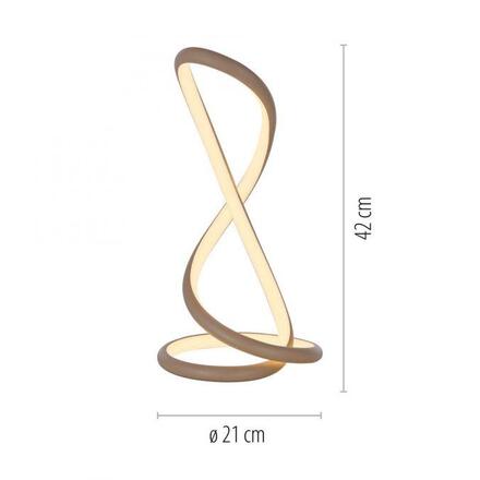 PAUL NEUHAUS LED stolní lampa TWIST moderní design, písková barva 2700K